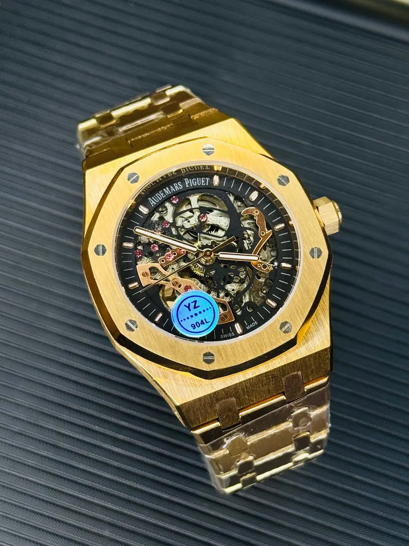 Copper Black Automatic Skeleton Dial Super Clone Watch 1
