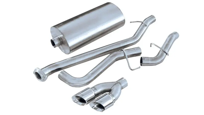 Corsa 02-07 Gmc Sierra Reg. Cab/Short Bed 1500 4.8L V8 Polished Sport Cat-Back Exhaust 1
