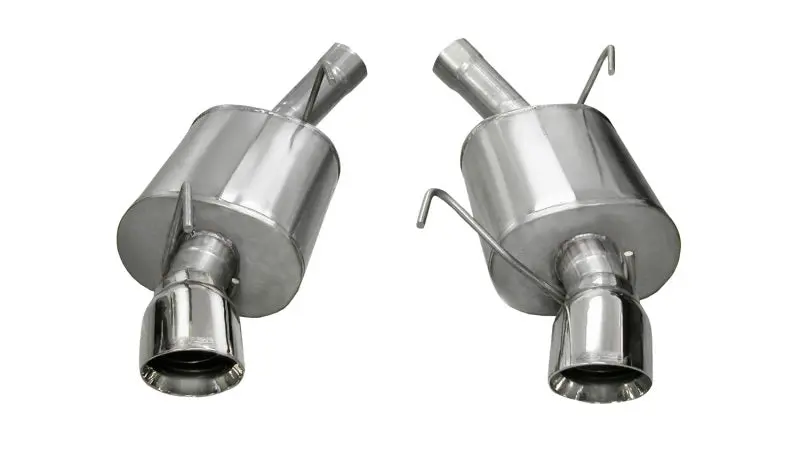 Corsa 05-10 Ford Mustang Shelby Gt500 5.4L V8 Polished Sport Axle-Back Exhaust 2
