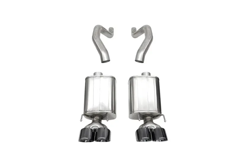Corsa 06-13 Chevy Corvette C6 Z06 7.0L / 09-13 Zr1 6.2L Black Pvd Axleback Exhaust W/4.5In Twin Tips 1