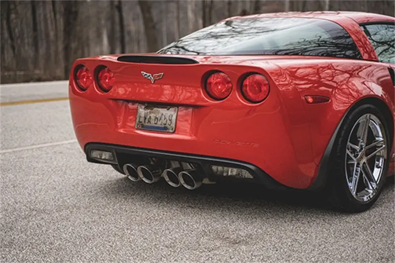 Corsa 06-13 Chevy Corvette C6 Z06 7.0L / 09-13 Zr1 6.2L Polished Axleback Exhaust W/4.5In Twin Tips 2