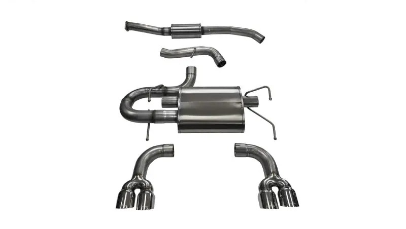 Corsa 08-13 Subaru Impreza Hatchback Sti 2.5L Turbo Manual Polished Sport Cat-Back Exhaust 1