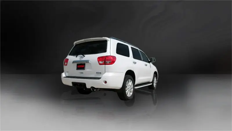 Corsa 08-13 Toyota Sequoia 5.7L V8 Touring Cat-Back Exhaust W/Black 4In Tip 2