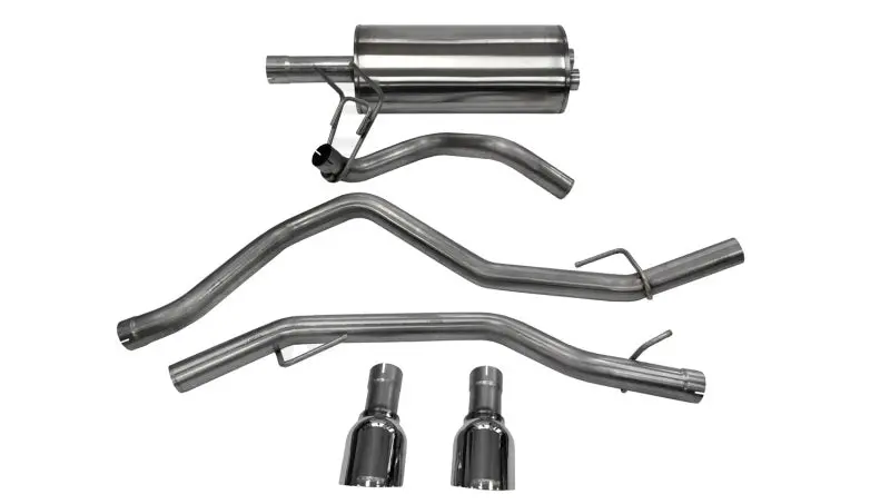 Corsa 09-14 Dodge Ram 1500 4.7L Quad/Crew Cab/Short Bed Polished Dual Exit Cat-Back Exhaust 1
