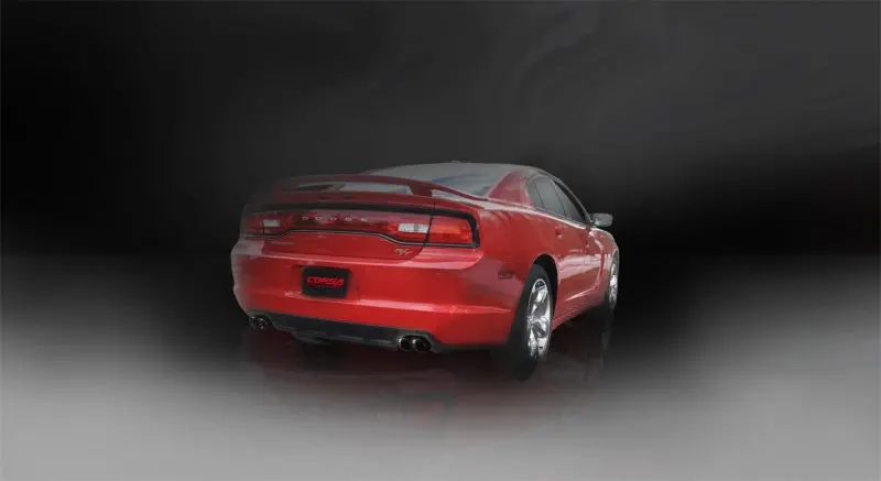 Corsa 11-13 Dodge Charger R/T 5.7L V8 Black Xtreme Cat-Back Exhaust 2