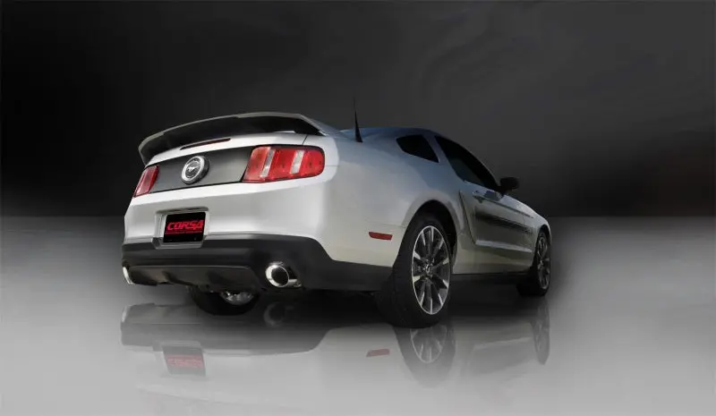Corsa 11-14 Ford Mustang Gt/Boss 302 5.0L V8 Polished Xtreme Axle-Back Exhaust 2
