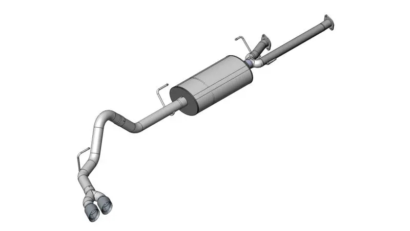 Corsa 11-14 Toyota Tundra Double Cab/Crew Max 5.7L V8 Black Sport Cat-Back Exhaust 1