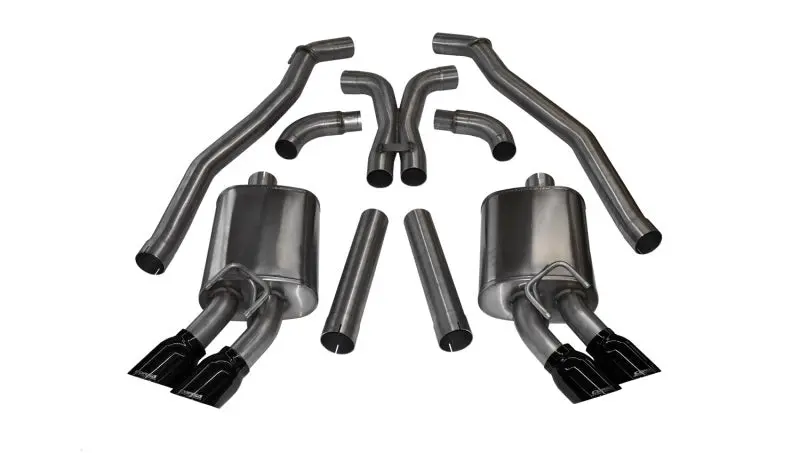 Corsa 12-13 Chevrolet Camaro Coupe Zl1 6.2L V8 Black Sport Cat-Back + Xo Exhaust 2