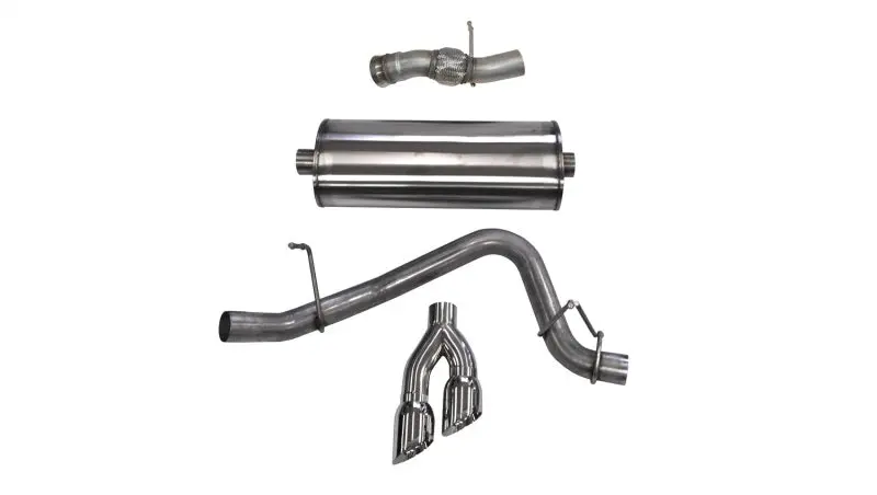 Corsa 15-16 Gmc Yukon Denali 6.2L V8 Single Side Exit Cat-Back Exhaust W/ Polished Tips 1