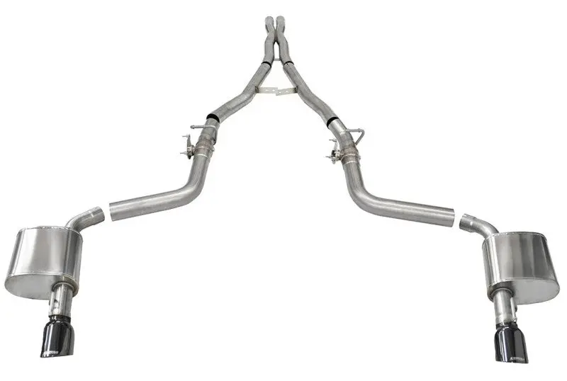 Corsa 15-21 Charger Srt/Hellcat/Redeye 2.75In Valved Catback Dre W/ Single 4.5In Blk Pvd Tips 1