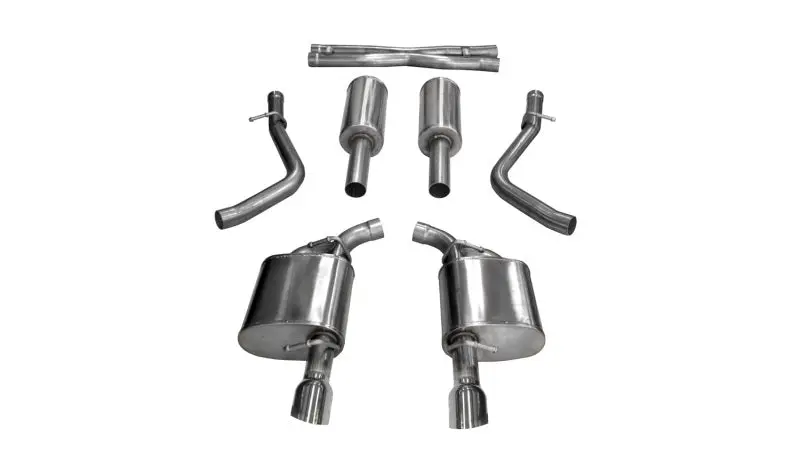 Corsa 17-18 Dodge Charger 5.7L V8 Xtreme Cat-Back Dual Rear Exit W/4.5In Polished Tips 1