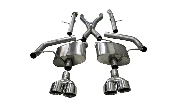 Corsa 18-20 Jeep Grand Cherokee Trackhawk 6.2L Xtreme Cat-Back Dual Rear Exit W/4.5In Polished Tips 1