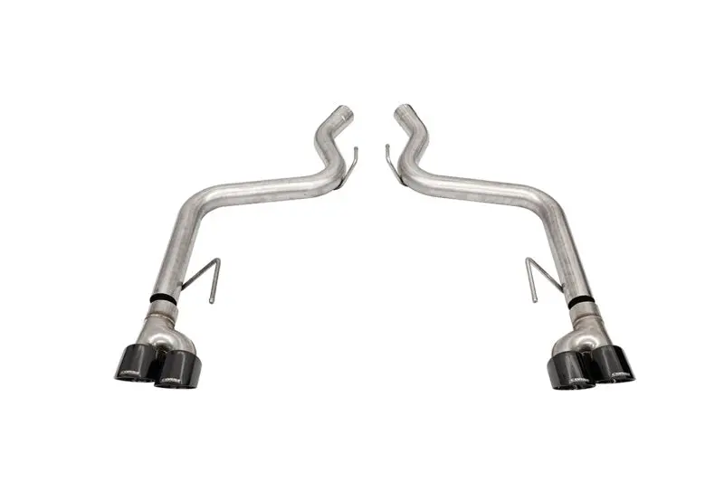 Corsa 18-21 Ford Mustang Gt Black 3.0In Pvd Axleback Exhaust W/4.0In Quad Pro Tips 1