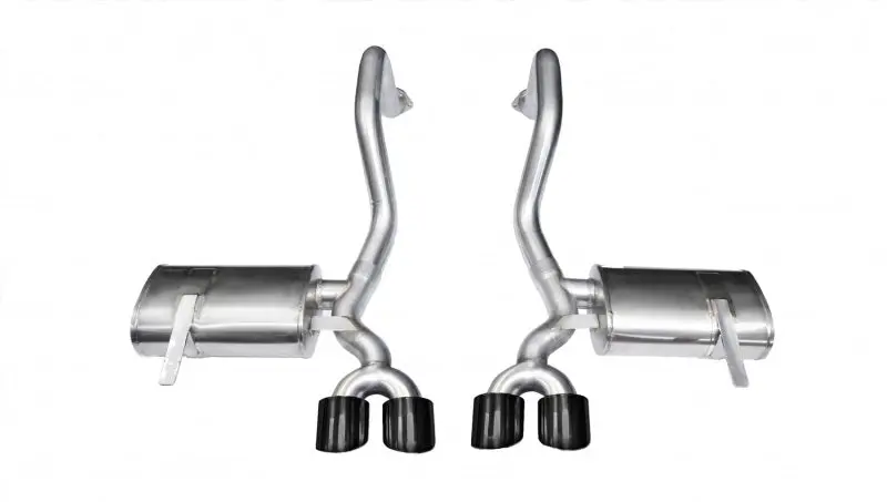 Corsa 1997-2004 Chevrolet Corvette C5 Z06 5.7L V8 Black Xtreme Axle-Back Exhaust 1