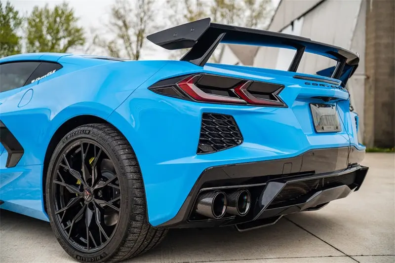Corsa 20-25 Chevrolet Corvette C8 Rwd 4.5In Carbon Fiber Black Pvd Tip Kit (For Corsa Exhaust Only) 2