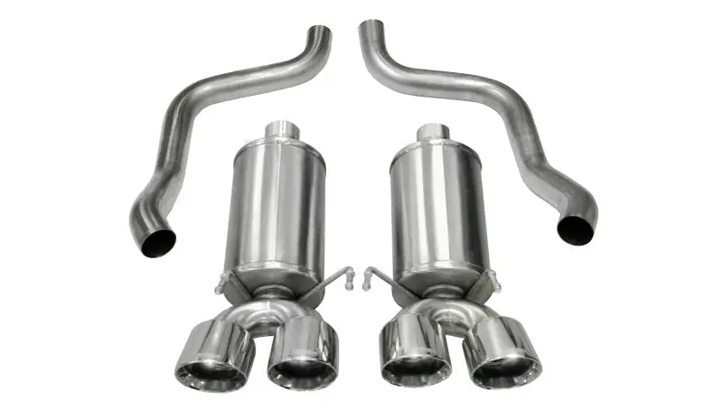 Corsa 2005-2007 Chevrolet Corvette C6 6.0L V8 Polished Xtreme Axle-Back Exhaust 1