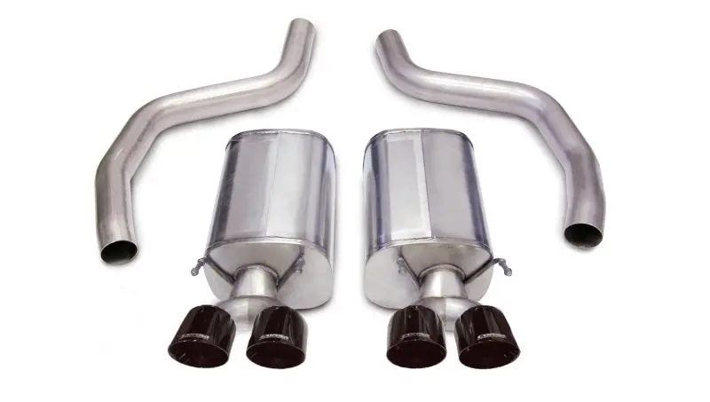 Corsa 2006-2013 Chevrolet Corvette C6 Z06 7.0L V8 Black Sport Axle-Back Exhaust 1
