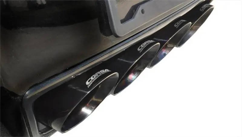 Corsa 2014 Corvette C7 Coupe 6.2L V8 At/Mt 2.75In Valve-Back Dual Rear Exit Black Sport Exhaust 2