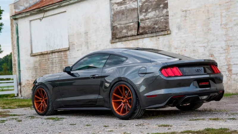 Corsa 2015-2017 Ford Mustang Gt 5.0 3In Axle Back Exhaust Black Dual Tips (Touring) 2