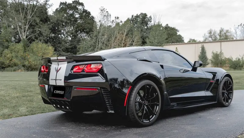 Corsa 2015-2019 Chevrolet Corvette C7 Z06 6.2L 2.75In Xtreme Axle-Back W/ Dual Npp & Quad Black Tips 2