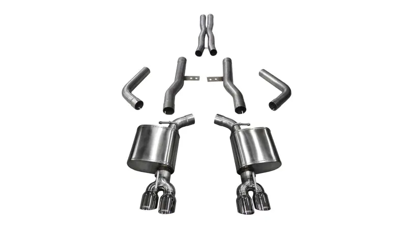 Corsa 2015-2023 Dodge Challenger Hellcat Dual Rear Exit Extreme Exhaust W/ 3.5In Polished Tips 2