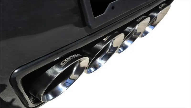 Corsa 2015 Corvette Z06 2.75In Axle Back Exhaust Polished Dual Rear Exit Quad 4.5In Tip (Sport) 2