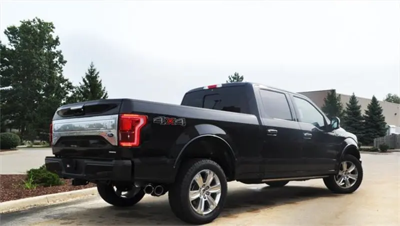 Corsa 2015 Ford F-150 5.0L V8 (Super Crew Cab) Black Sport Single Side Dual 4In Tips Cb Exhaust 2