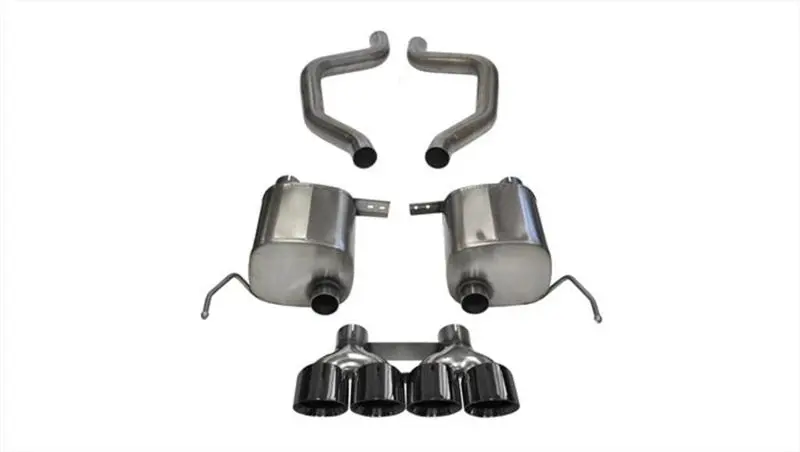 Corsa 2017-2019 Chevy Corvette Z06 3In Axle Back Exhaust Black Quad 4.5In Tip (Xtreme) 1