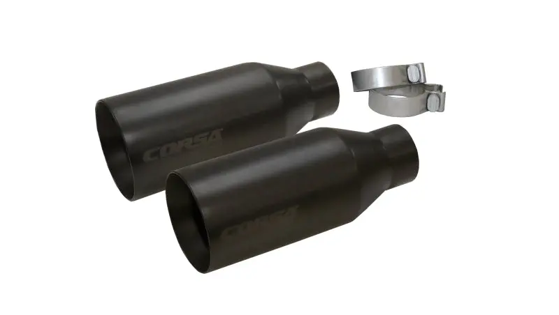 Corsa 2017-2020 Ford F-150 Raptor 3In Inlet / 5In Outlet Black Cerakote Tip Kit (For Corsa Exh Only) 2