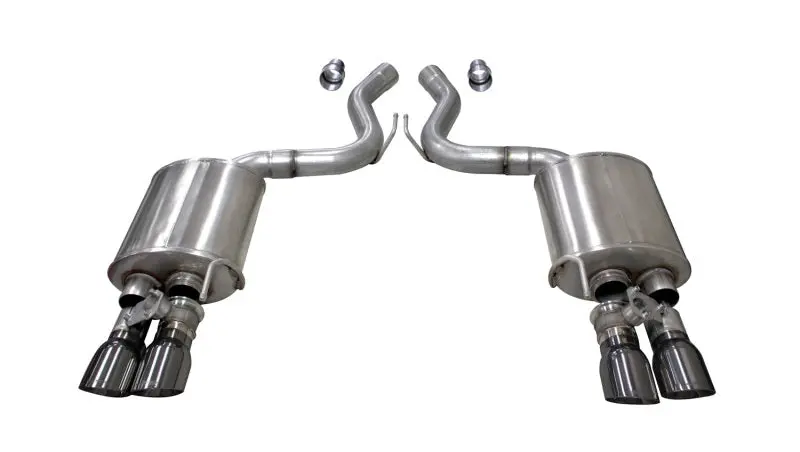 Corsa 2018-2023 Ford Mustang Gt Fastback 5.0L 3In Sport Axle-Back Exhaust W/ 4In Gunmetal Tips 1