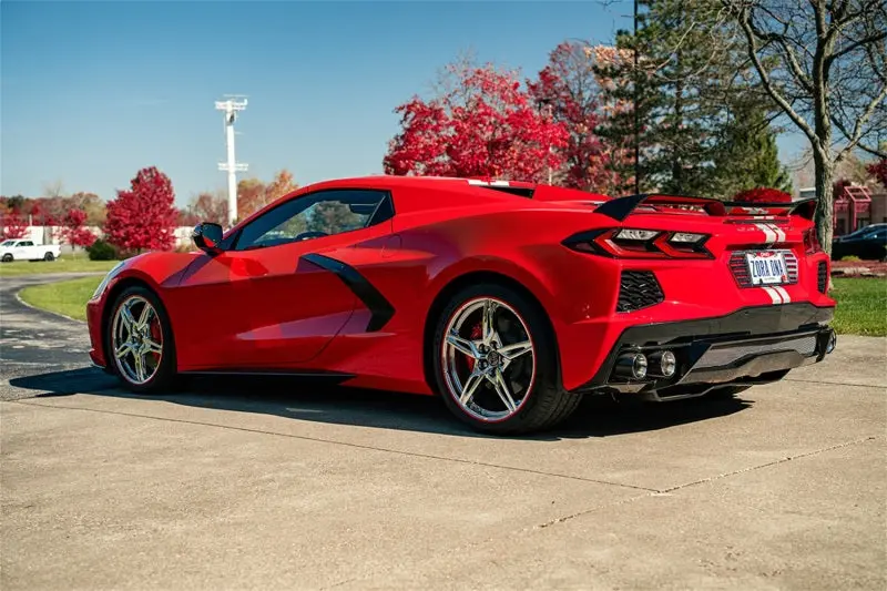 Corsa 2020-2025 Chevrolet Corvette C8 Rwd 3In Valved Cat-Back W/ 4.5In Carbon Fiber Polished Tips 2