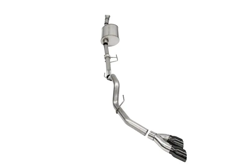 Corsa 2021-2025 Ford F-150 Supercab/6.5In Bed 3.5L V6 Sport Cat-Back Single Side Exit-Blackpvd 1