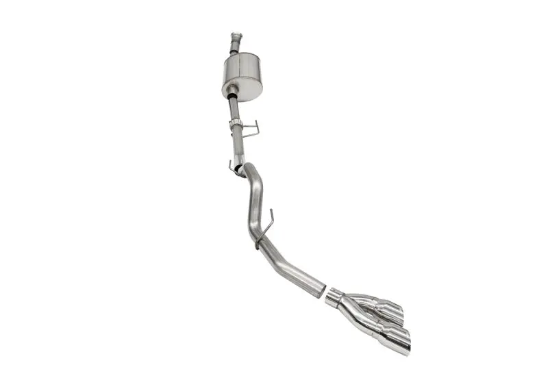 Corsa 2021-2025 Ford F-150 Supercab/6.5In Bed 3.5L V6 Sport Cat-Back Single Side Exit-Polished 1