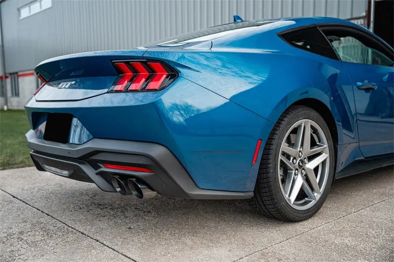 Corsa 2024-2025 Ford Mustang V8 5.0L 3In Cat-Back Exhaust System W/ Twin 4In Black Pro-Series Tips 2