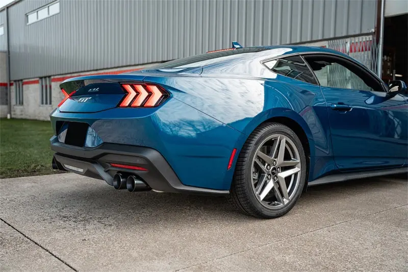 Corsa 2024-2025 Ford Mustang V8 5.0L 3In Cat-Back Exhaust System W/ Twin 4In Black Straight Tips 2