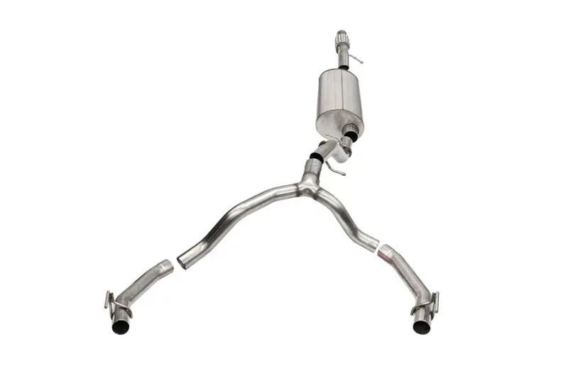 Corsa 21-22 Cadillac Escalade 6.2L Dual Rear 3.5/2.75In Sport Cat-Back Exhaust Uses Factory Bezels 1