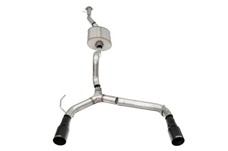 Corsa 21-22 Ford Bronco 2.7L 4-Door 2.75In Cat-Back Dual Rear Exhaust W/ 4In Straight-Cut Black Tips 1