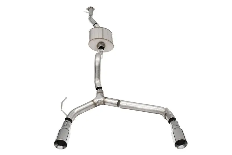Corsa 21-22 Ford Bronco 2.7L 4-Door 2.75In Cat-Back Dual Rear Exhaust W/4In Straight-Cut Polish Tips 1
