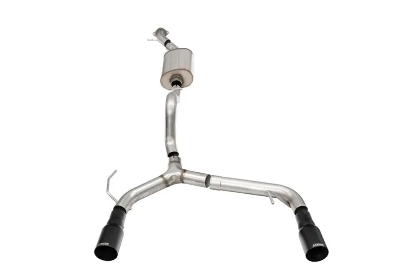 Corsa 21-25 Ford Bronco 2.3L 2-Door 2.75In Cat-Back Dual Rear Exhaust W/ 4In Straight-Cut Black Tips 1