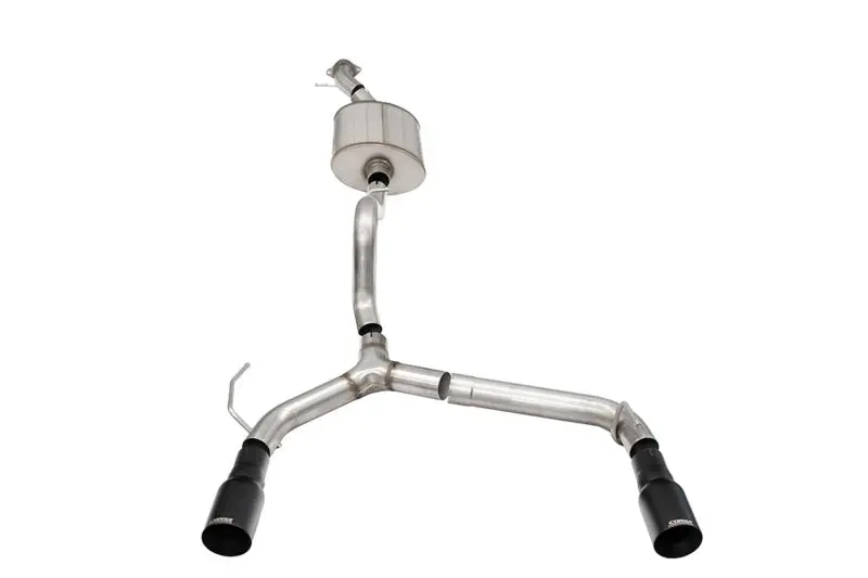 Corsa 21-25 Ford Bronco 2.7L 2-Door 2.75In Cat-Back Dual Rear Exhaust W/ 4In Straight-Cut Black Tips 1