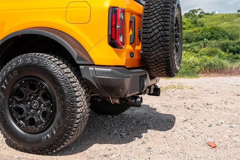 Corsa 21-25 Ford Bronco 2.7L 2-Door 2.75In Cat-Back Dual Rear Exhaust W/ 4In Straight-Cut Black Tips 2