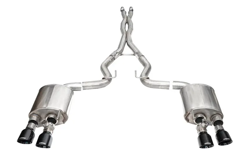 Corsa 24+ Ford Mustang Dark Horse 5.0L 3In Dual Rear Cat-Back W/Twin 4.5In Black Pvd Slashtips 1