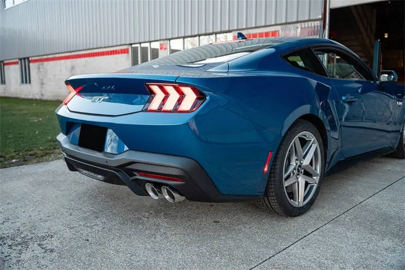 Corsa 24+ Ford Mustang V8 5.0L 3In Cat-Back Exhaust System W/ Twin 4In Polished Pro-Seriestips 2