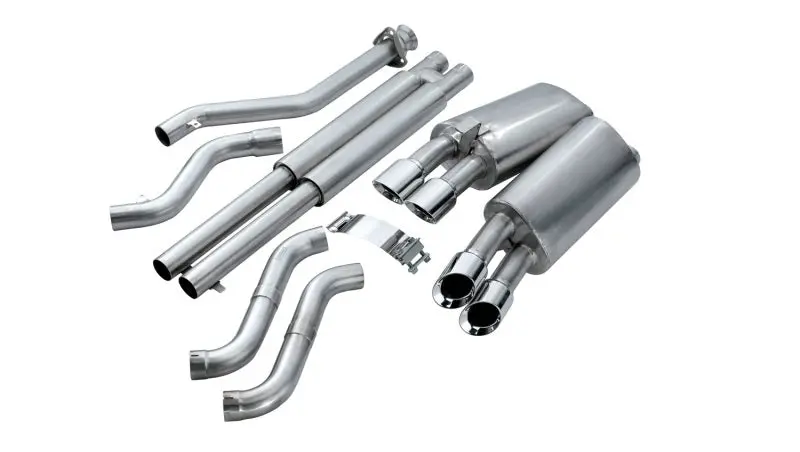 Corsa 92-95 Chevrolet Corvette C4 5.7L V8 Lt1 Sport Cat-Back Exhaust W/ Twin 3.5In Polished Tips 1