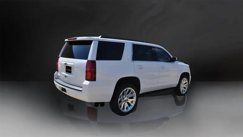 Corsa Cat Back Exhaust, Sport, 3In, Single Side Twin Black 4In Tips, 2015 Chevy Tahoe/Gmc Yukon 2