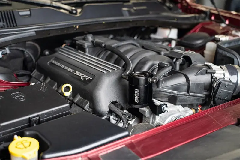 Corsa2011-2023 Dodge Challenger/Charger 2018-2023 Dodge Durango 6.4L Aluminum Oil Catch Can 2