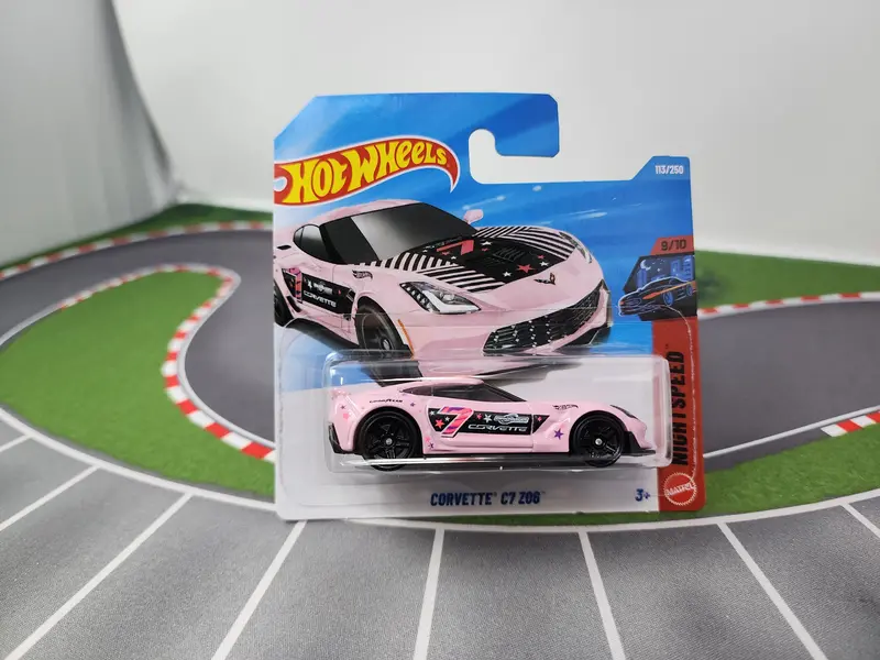 Corvette C7 Z06 #113 * Pink * Short Card 2026 Hot Wheels Case F 1