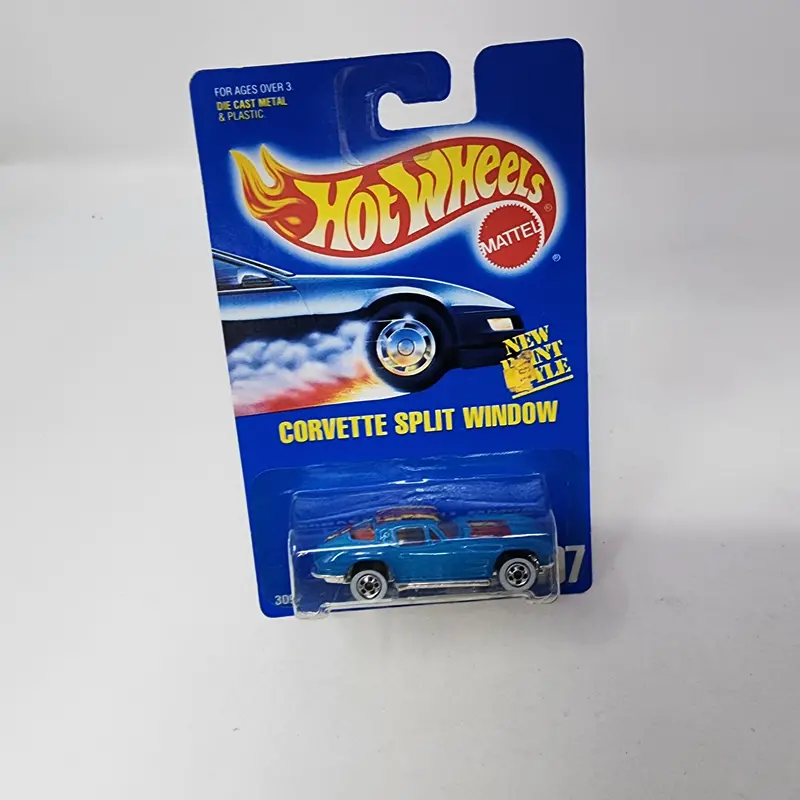 Corvette Split Window #197 * Blue * Hot Wheels Blue Card 1