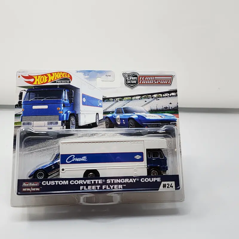Corvette Stingray & Fleet Flyer #24 * Hot Wheels Team Transport Car Culture 1