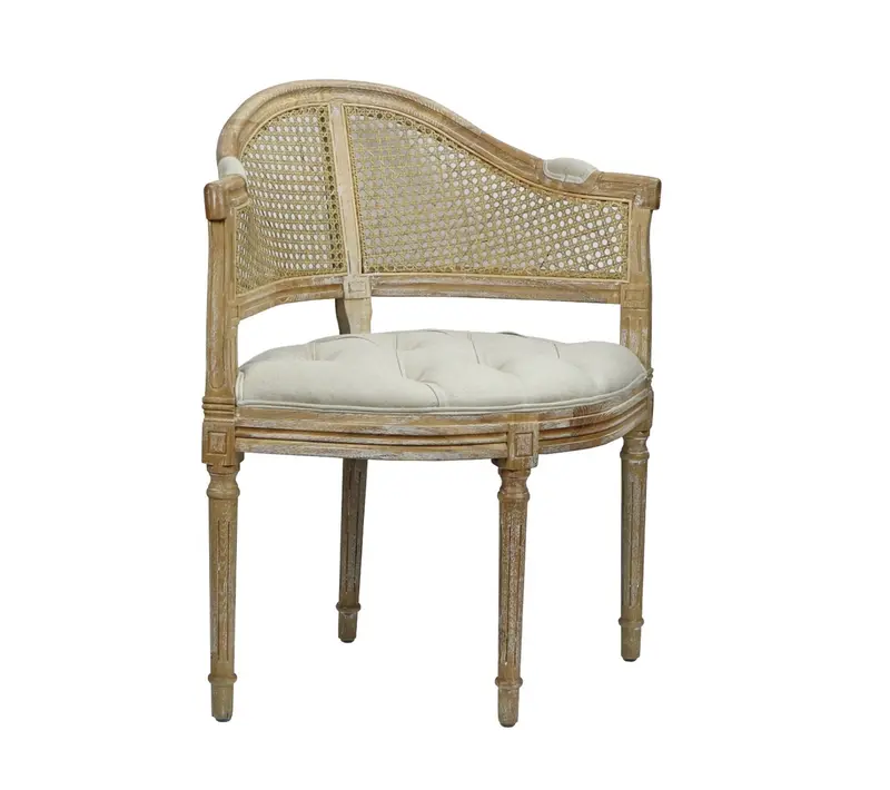 Cotswald Rustic Pine Wood Corner Chair - Matthew Izzo Collection 1